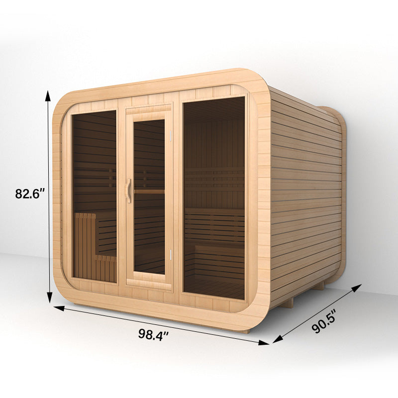 SAUNAONES® Square Sauna Minimalist Refresh 1