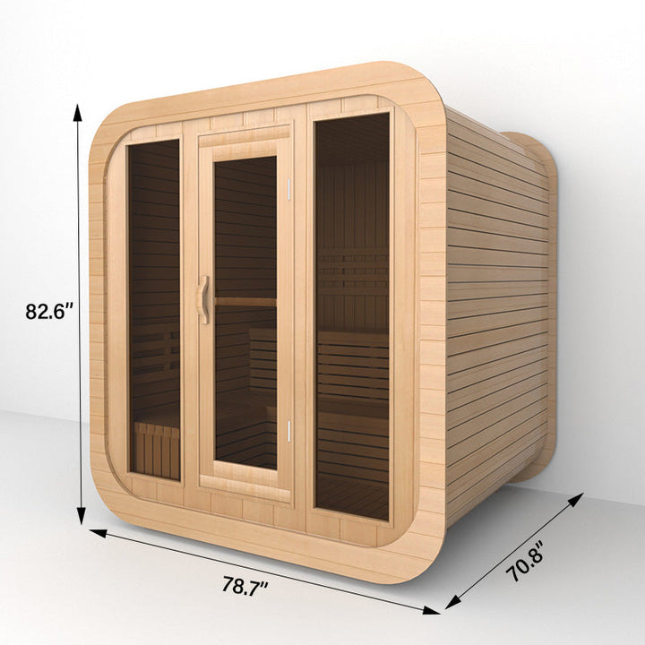 SAUNAONES® Square Sauna Minimalist Refresh 1