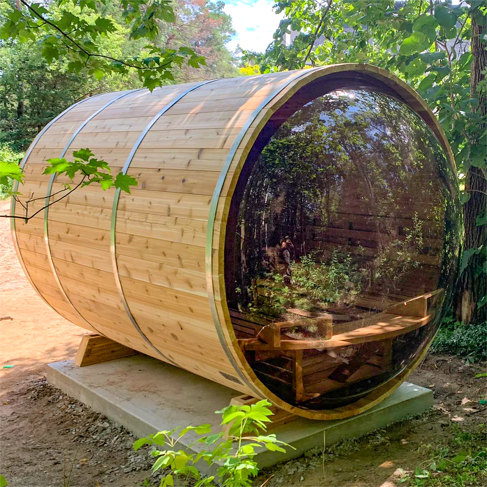 Saunaones Barrel Sauna Serenity Nature Air 4, Classic Barrel Sauna