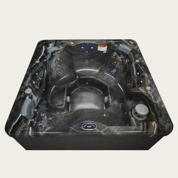 SAUNAONES® Serenity Series 6-Person Deep Blue Massage Spa