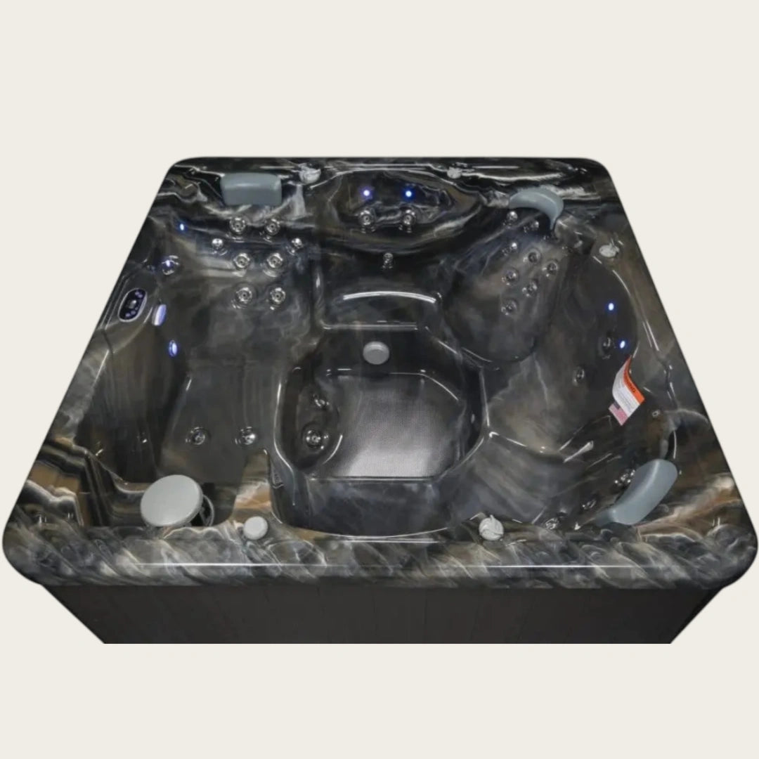 SAUNAONES® Serenity Series 6-Person Deep Blue Massage Spa