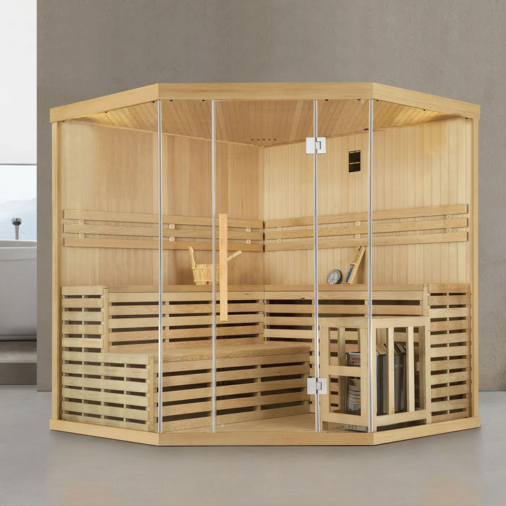 SAUNAONES® 5-6 People Traditional Steam Sauna Room Luxury 1
