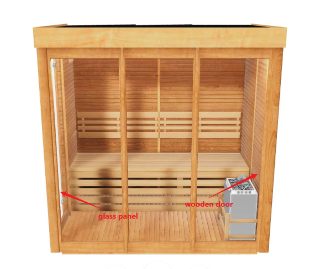 Refresh2 Customization Fee – Right Wooden Door & Left Glass Panel