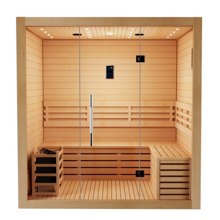 SAUNAONES® 3 PERSON TRADITIONAL STEAM SAUNA MODERN RELAX 2