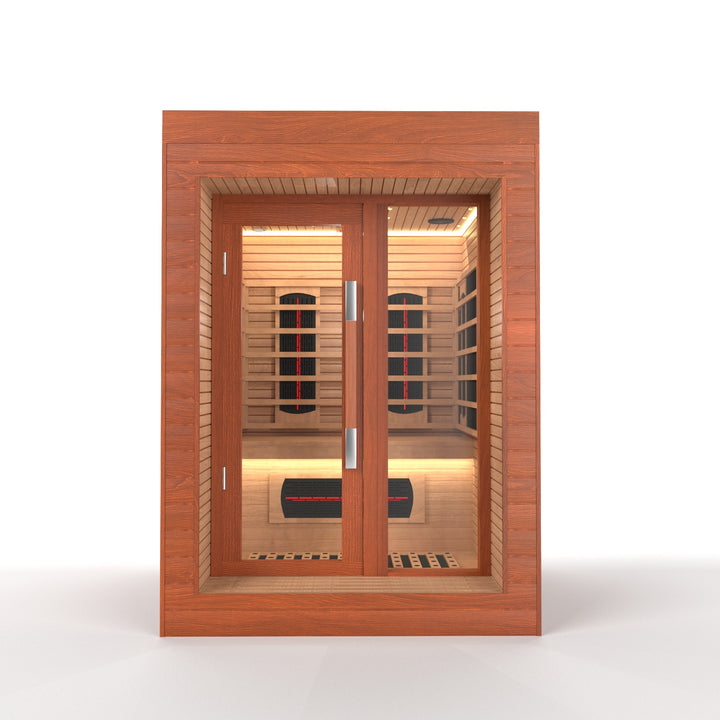 SAUNAONES® LENGTH 130CM FULL SPECTRUM LUNA OUTDOOR LUXURY CABIN SAUNA