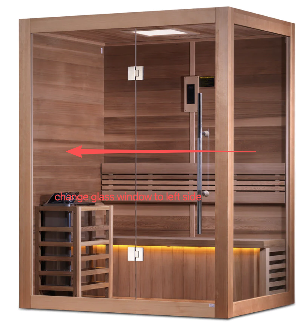Relax 4-change the glass window to left side additional fee