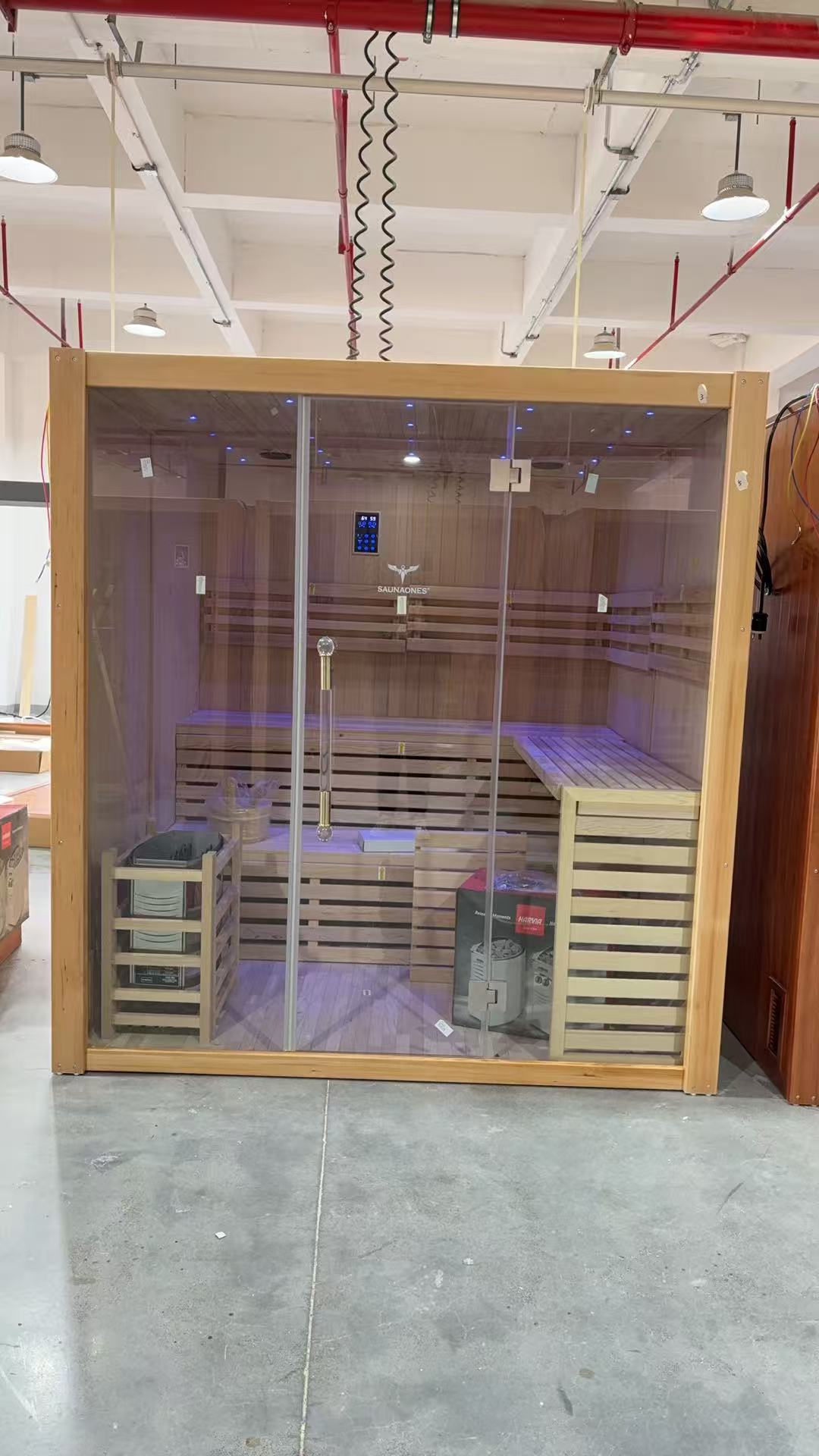 SAUNAONES® 5-6 PERSON TRADITIONAL STEAM SAUNA MODERN RELAX 3