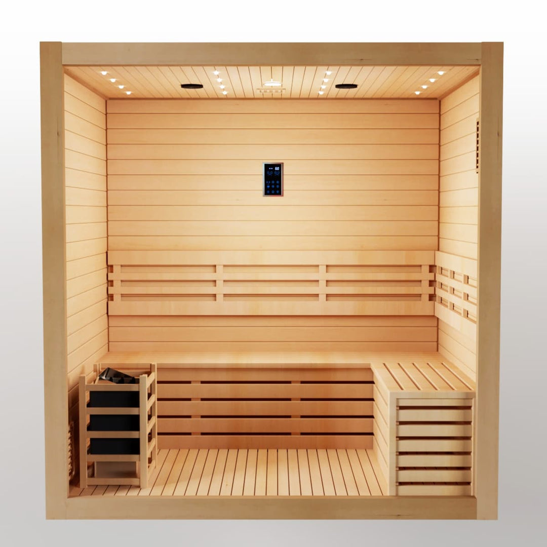 SAUNAONES® 3 PERSON TRADITIONAL STEAM SAUNA MODERN RELAX 2