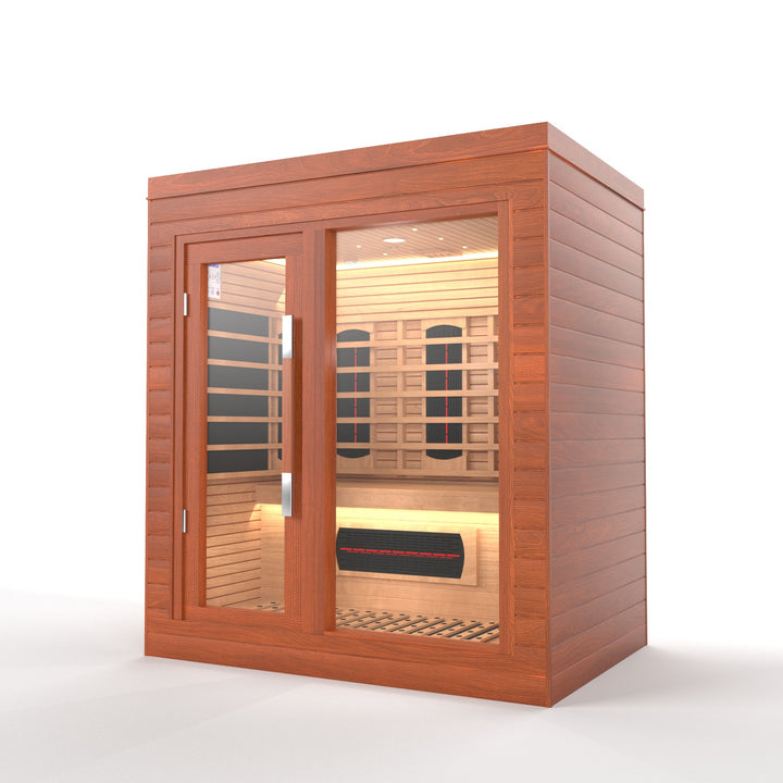 SAUNAONES® LENGTH 160CM SINGLE-LAYER BENCH LUNA INDOOR LUXURY CABIN SAUNA