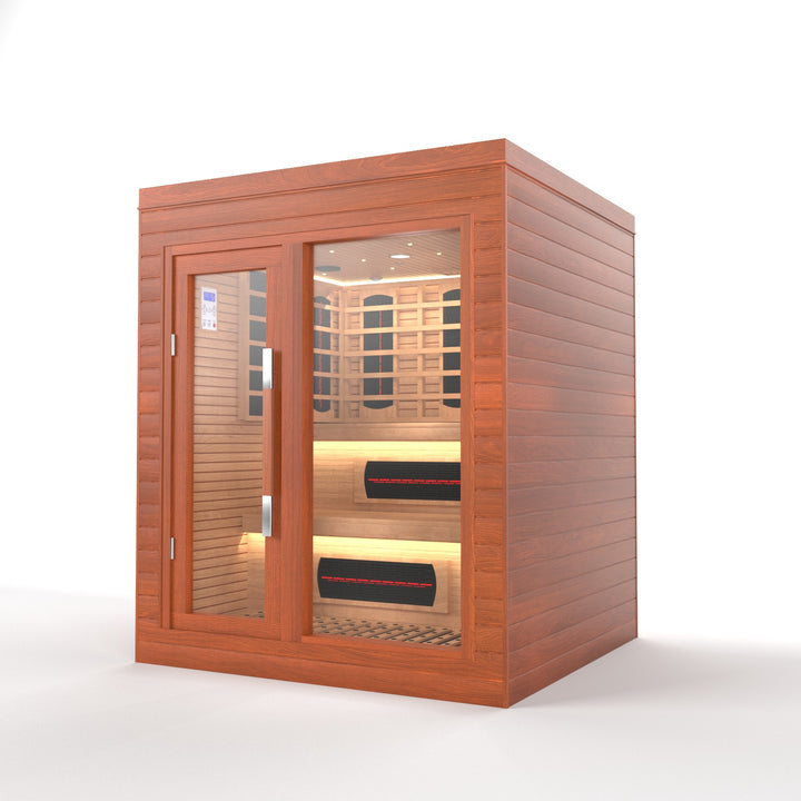 SAUNAONES® LENGTH 160CM DOUBLE-LAYER BENCH LUNA INDOOR LUXURY CABIN SAUNA