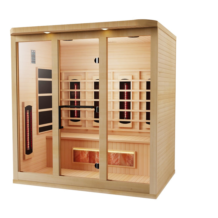 SAUNAONES® 3 PERSON FAR INFRARED SAUNA SOOTHING 4