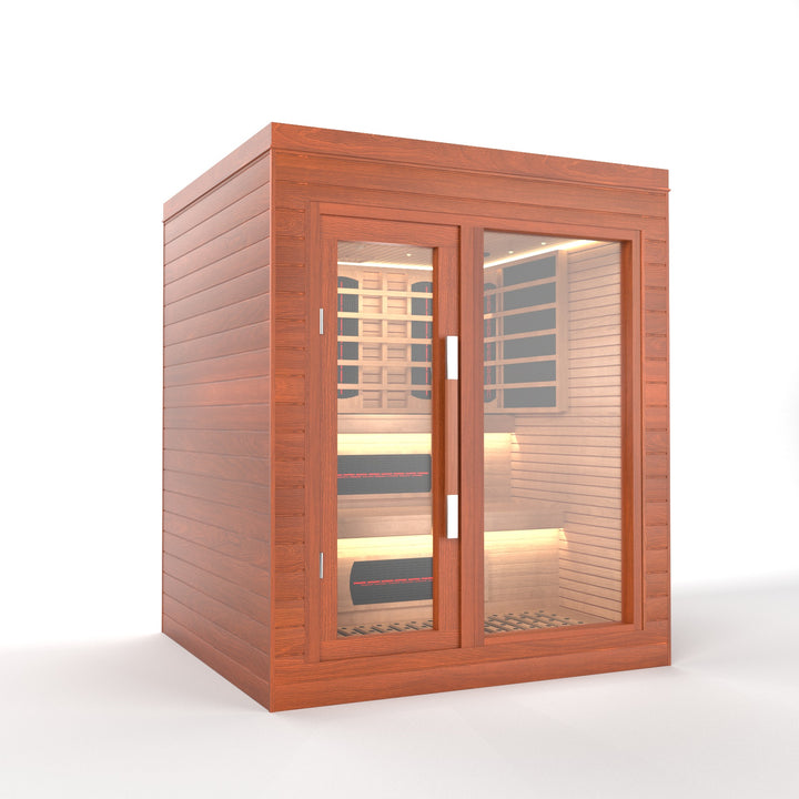 SAUNAONES® LENGTH 160CM DOUBLE-LAYER BENCH LUNA INDOOR LUXURY CABIN SAUNA