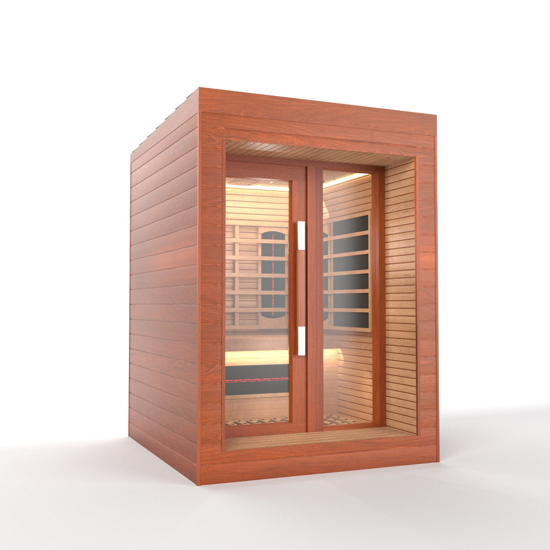 SAUNAONES® LENGTH 130CM FULL SPECTRUM LUNA OUTDOOR LUXURY CABIN SAUNA