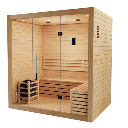 SAUNAONES® 3 PERSON TRADITIONAL STEAM SAUNA MODERN RELAX 2