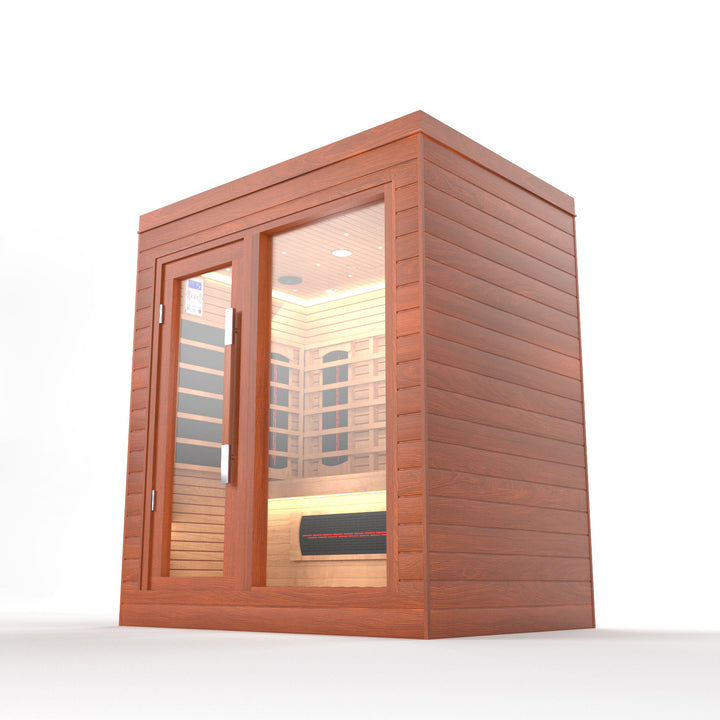 SAUNAONES® LENGTH 160CM SINGLE-LAYER BENCH LUNA INDOOR LUXURY CABIN SAUNA