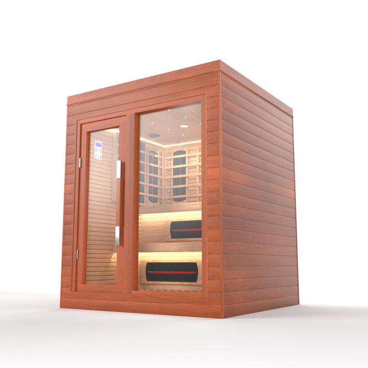 SAUNAONES® LENGTH 160CM DOUBLE-LAYER BENCH LUNA INDOOR LUXURY CABIN SAUNA