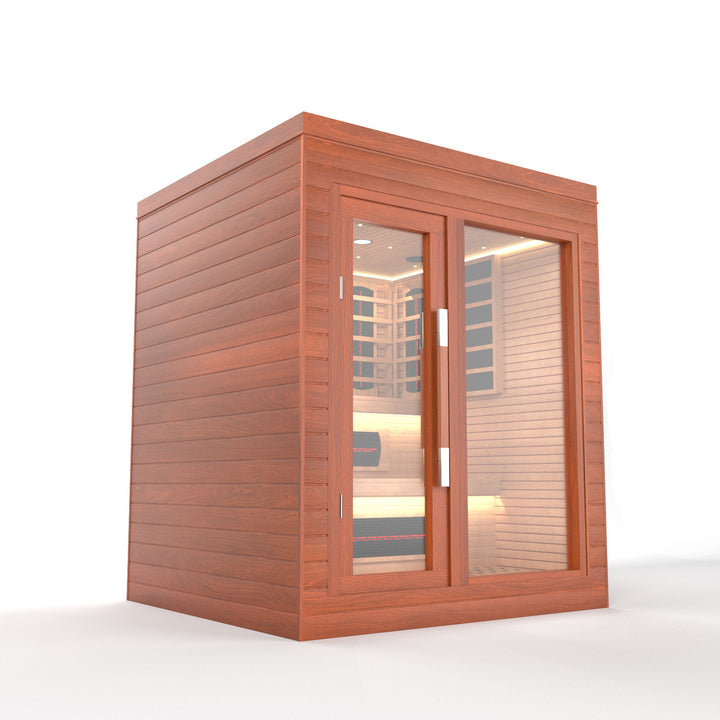 SAUNAONES® LENGTH 160CM DOUBLE-LAYER BENCH LUNA INDOOR LUXURY CABIN SAUNA