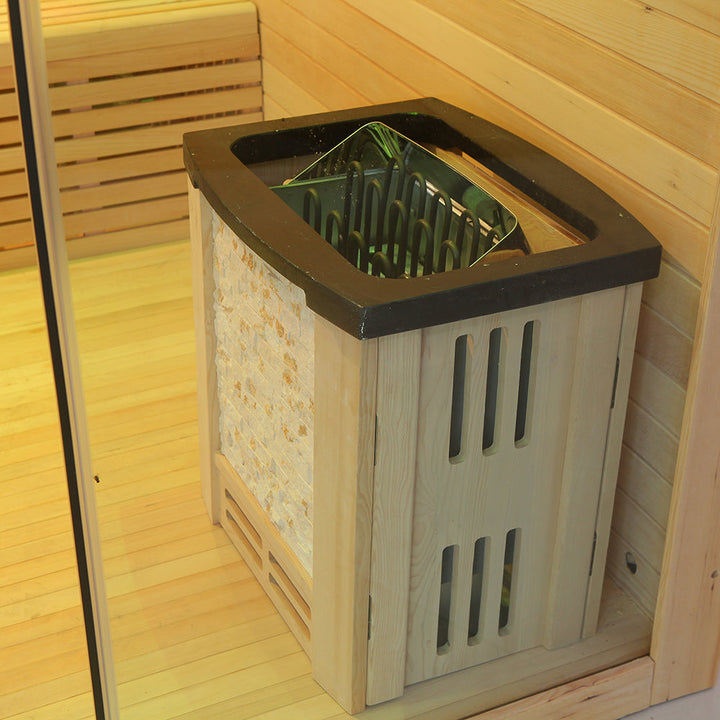 SAUNAONES® Include Therapy Wood Traditional Steam Sauna Modern Relax 7