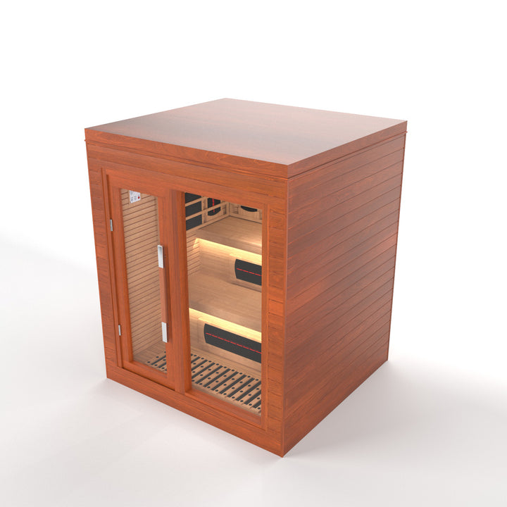 SAUNAONES® LENGTH 160CM DOUBLE-LAYER BENCH LUNA INDOOR LUXURY CABIN SAUNA