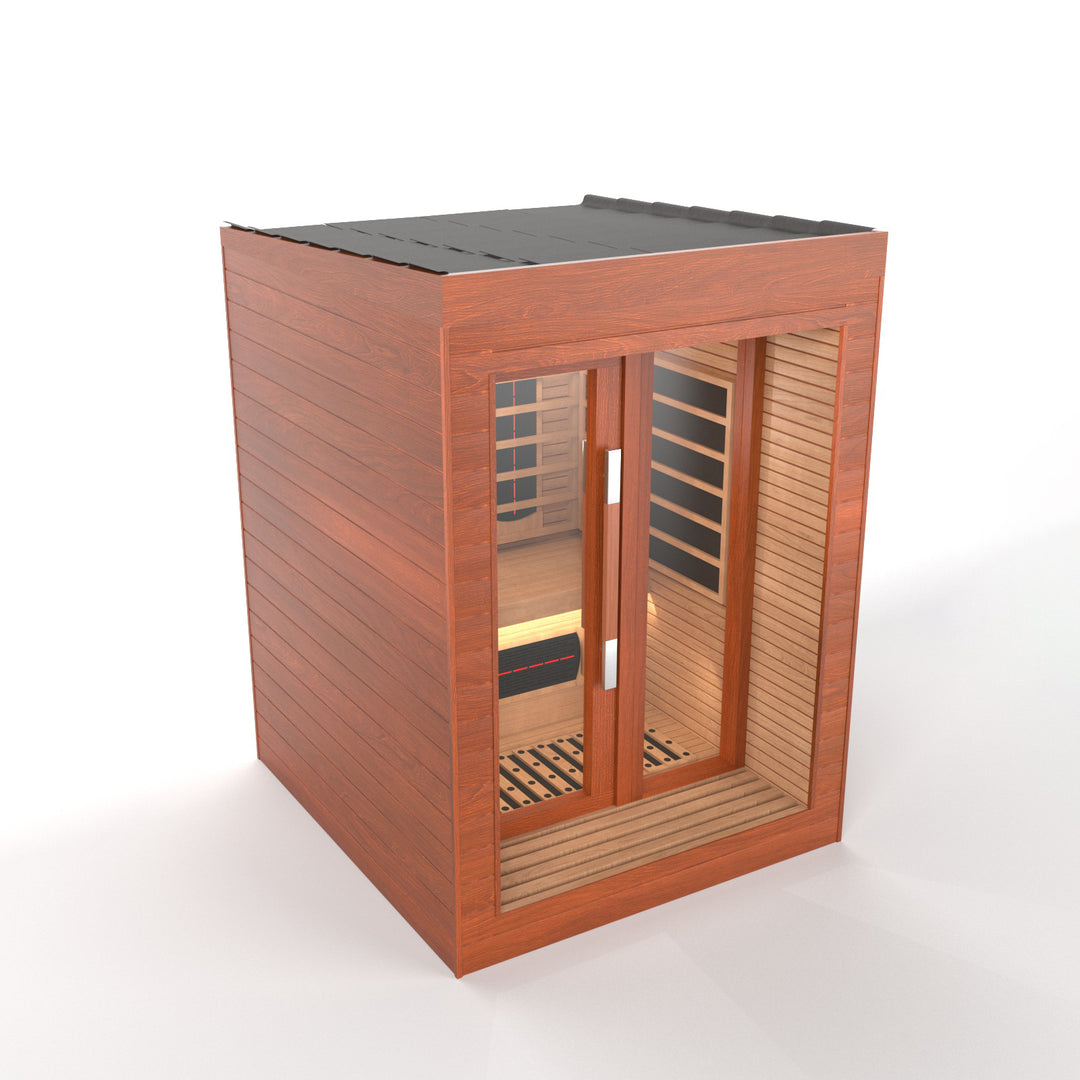 SAUNAONES® LENGTH 130CM FULL SPECTRUM LUNA OUTDOOR LUXURY CABIN SAUNA