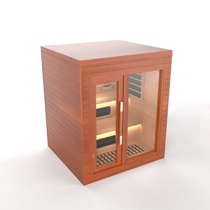 SAUNAONES® LENGTH 160CM DOUBLE-LAYER BENCH LUNA INDOOR LUXURY CABIN SAUNA