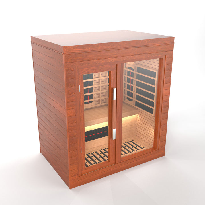 SAUNAONES® LENGTH 160CM SINGLE-LAYER BENCH LUNA INDOOR LUXURY CABIN SAUNA