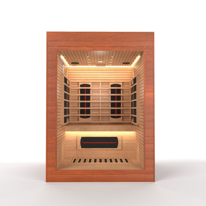 SAUNAONES® LENGTH 130CM FULL SPECTRUM LUNA OUTDOOR LUXURY CABIN SAUNA