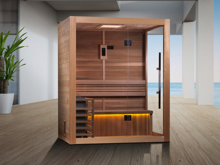 SAUNAONES® 2-3 Person Traditional Steam Sauna Modern Relax 4