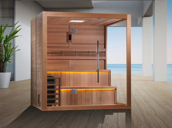 SAUNAONES® 4-6 Person Traditional Steam Sauna Modern Relax 6