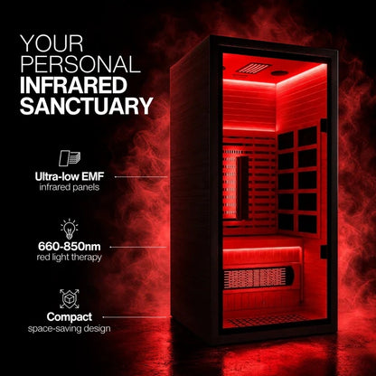 SAUNAONES® 1-Person Full-Spectrum Quartz Sauna(in stock)