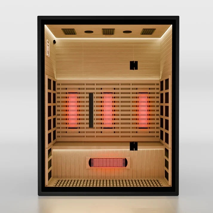 SAUNAONES® 3-Person Full-Spectrum Quartz Infrared Sauna