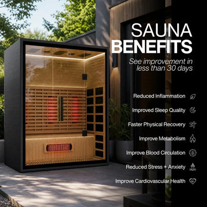 SAUNAONES® 3-Person Full-Spectrum Quartz Sauna