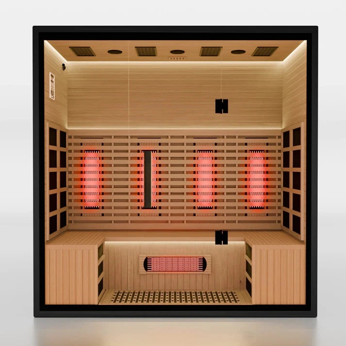 SAUNAONES® 4-Person Full-Spectrum Quartz Infrared Sauna