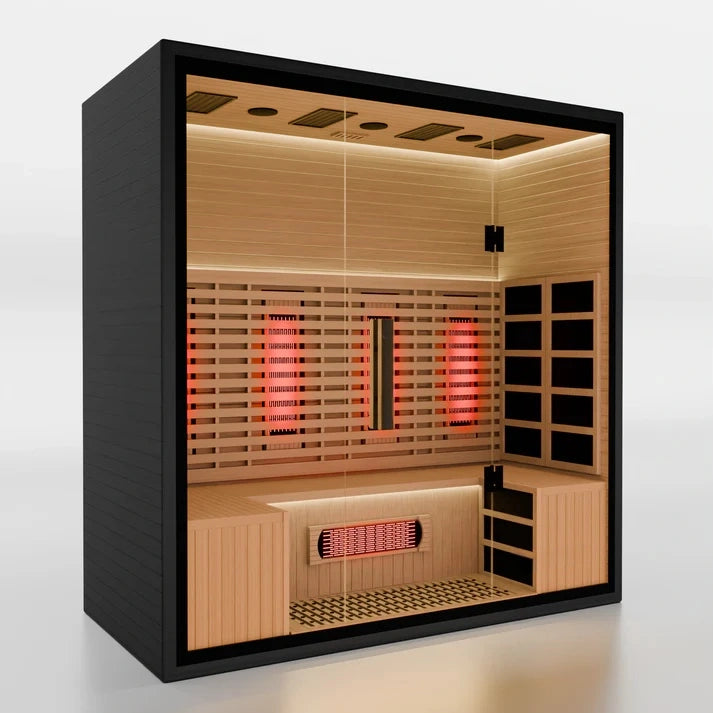 SAUNAONES® 4-Person Full-Spectrum Quartz Infrared Sauna