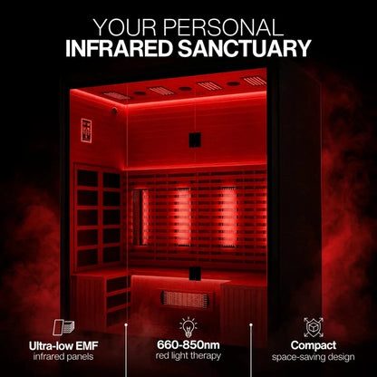 SAUNAONES® 4-Person Full-Spectrum Quartz Sauna