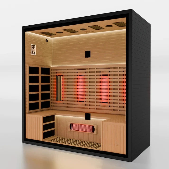 SAUNAONES® 4-Person Full-Spectrum Quartz Infrared Sauna