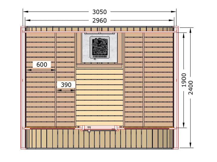 SAUNAONES® Elegant Serenity Sauna 4
