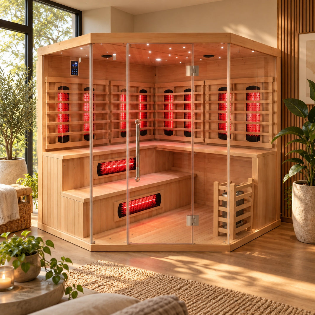SAUNAONES® Traditional Steam And Far Infrared Sauna Room Luxury 4