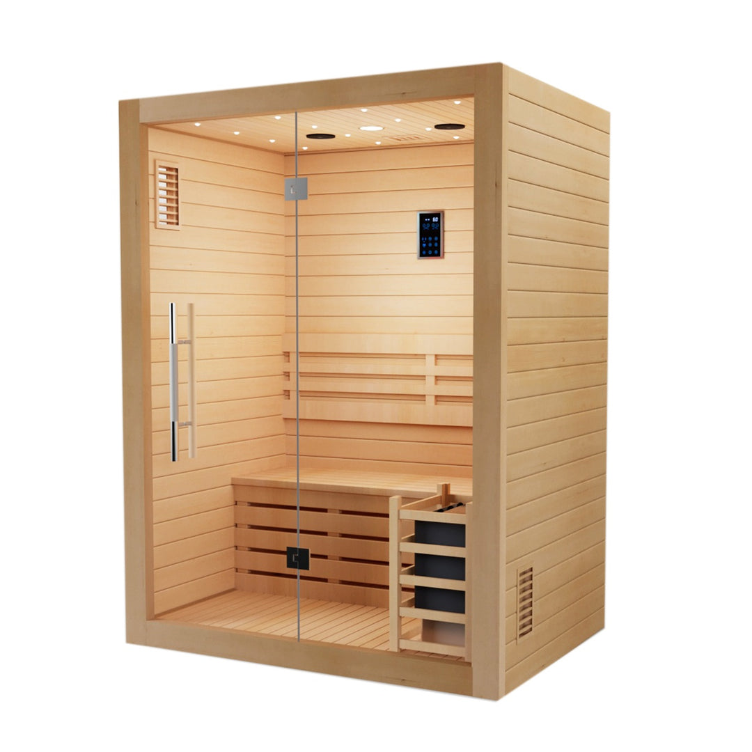 SAUNAONES® 2 Person Traditional Steam Sauna Modern Relax 1-(in stock)