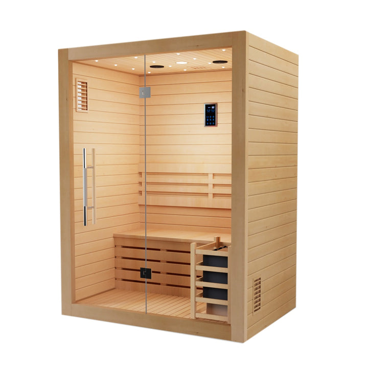 SAUNAONES® 2 Person Traditional Steam Sauna Modern Relax 1-(in stock)