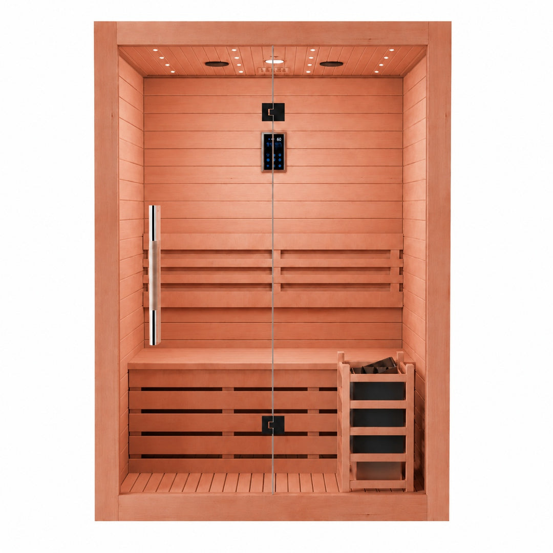 SAUNAONES® 2 Person Traditional Steam Sauna Modern Relax 1-(in stock)
