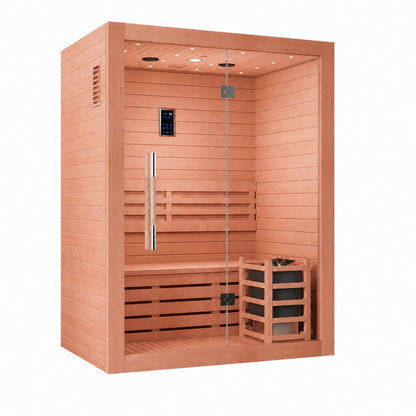 SAUNAONES® 2 Person Traditional Steam Sauna Modern Relax 1-(delivery time:3-15 days)