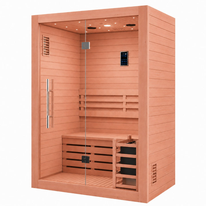 SAUNAONES® 2 Person Traditional Steam Sauna Modern Relax 1-(in stock)