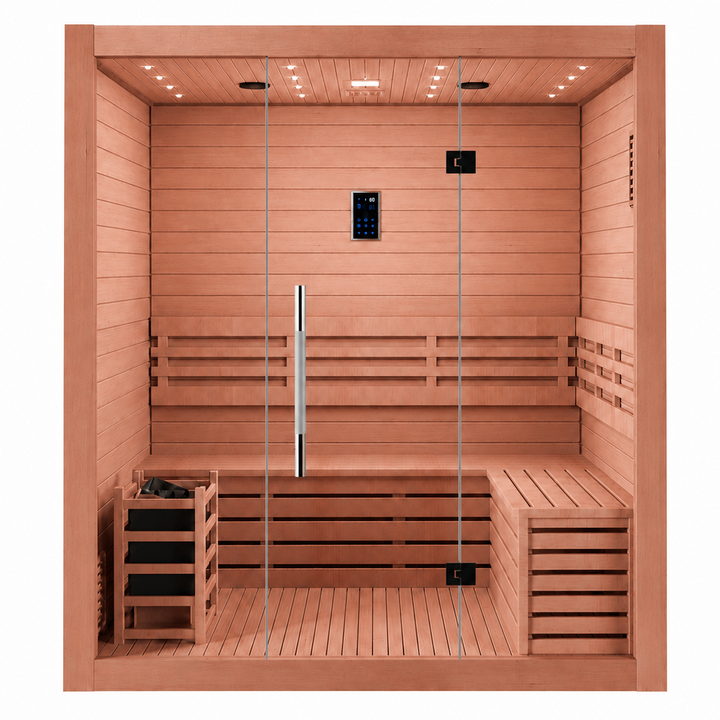 SAUNAONES® 3 PERSON TRADITIONAL STEAM SAUNA MODERN RELAX 2