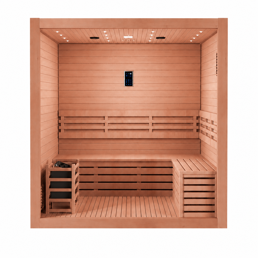 SAUNAONES® 3 PERSON TRADITIONAL STEAM SAUNA MODERN RELAX 2