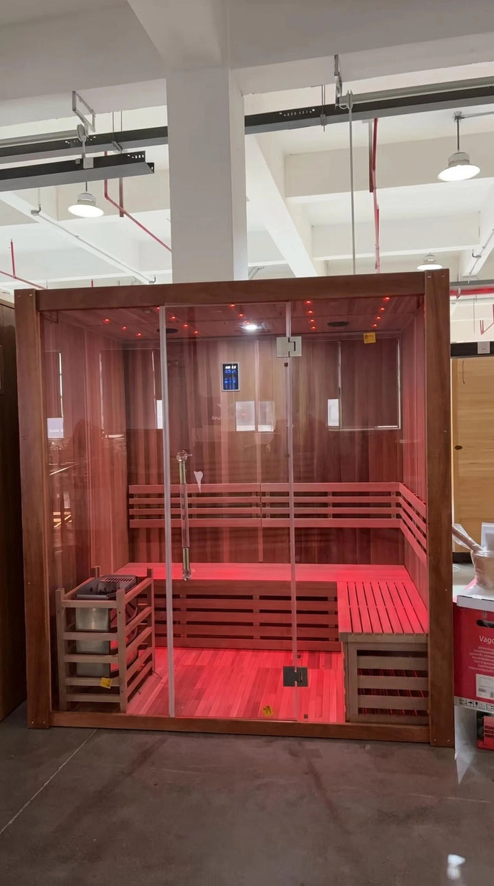SAUNAONES® 3 PERSON TRADITIONAL STEAM SAUNA MODERN RELAX 2