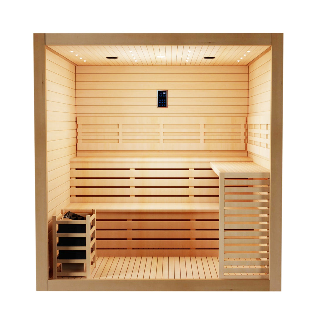 SAUNAONES® 5-6 PERSON TRADITIONAL STEAM SAUNA MODERN RELAX 3