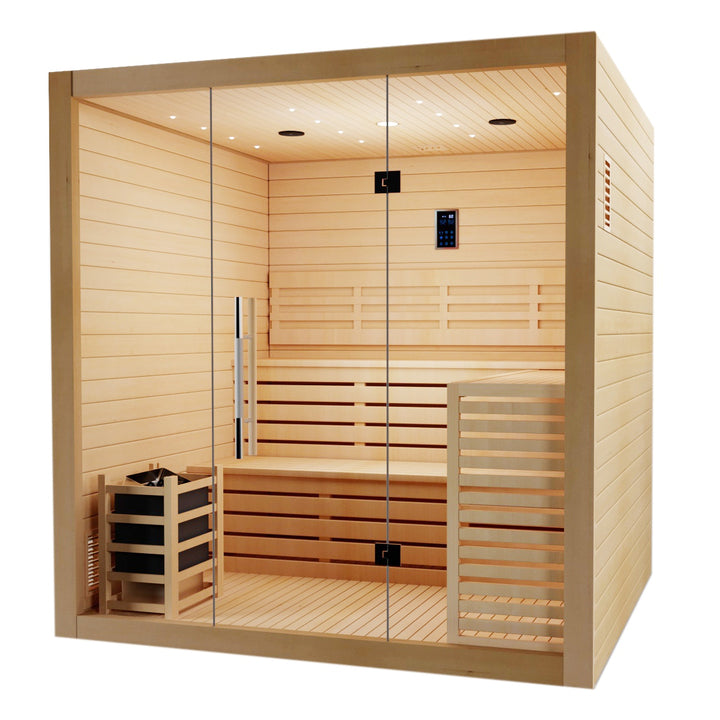 SAUNAONES® 5-6 PERSON TRADITIONAL STEAM SAUNA MODERN RELAX 3