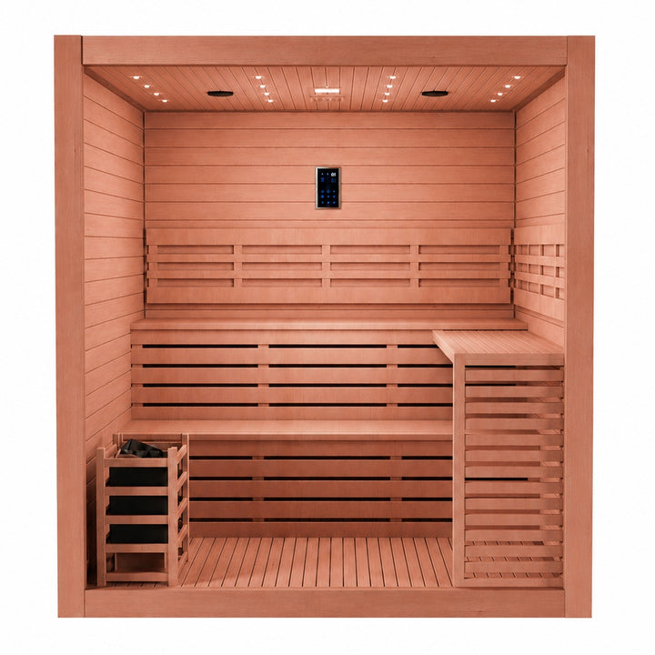 SAUNAONES® 5-6 PERSON TRADITIONAL STEAM SAUNA MODERN RELAX 3