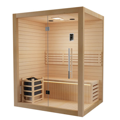 SAUNAONES® 2-3 Person Traditional Steam Sauna Modern Relax 4
